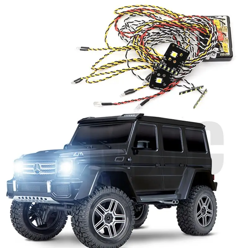 Skup Nadaje się do 1 10 symulacji samochodów wspinaczkowy TRAXXAS TRX 4 G500 specjalne światła TRX4 G500 powiązania światła grupa reflektory reflektory dachowe