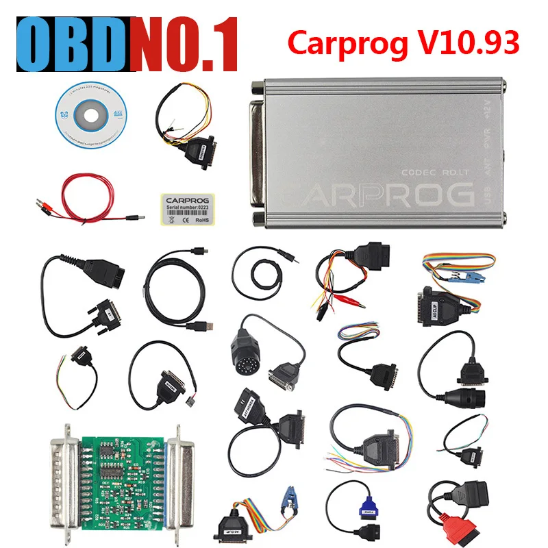 

Newest version carprog On promotion carprog V8.21 adapter CARPROG V10.93 Support Airbag Reset Function Well