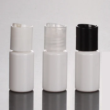 

100pcs 10ml white small travel hotel empty PET plastic sample bottle ,Mini oil plastic vial shampoo lotion container