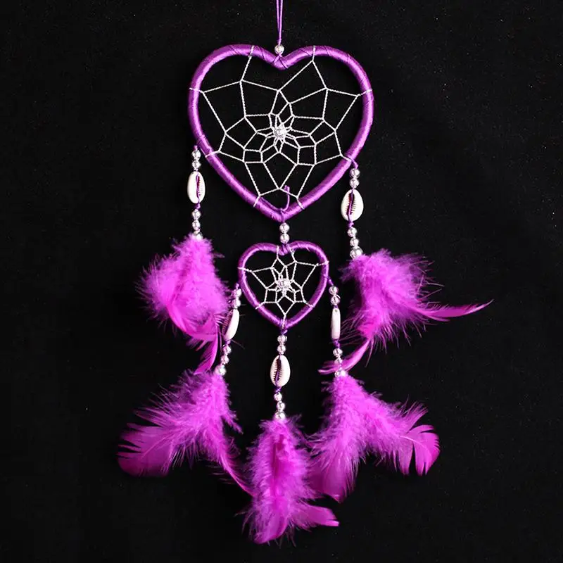 2016 Antique Handmade Indian Double Heart Dreamcatcher with Feather