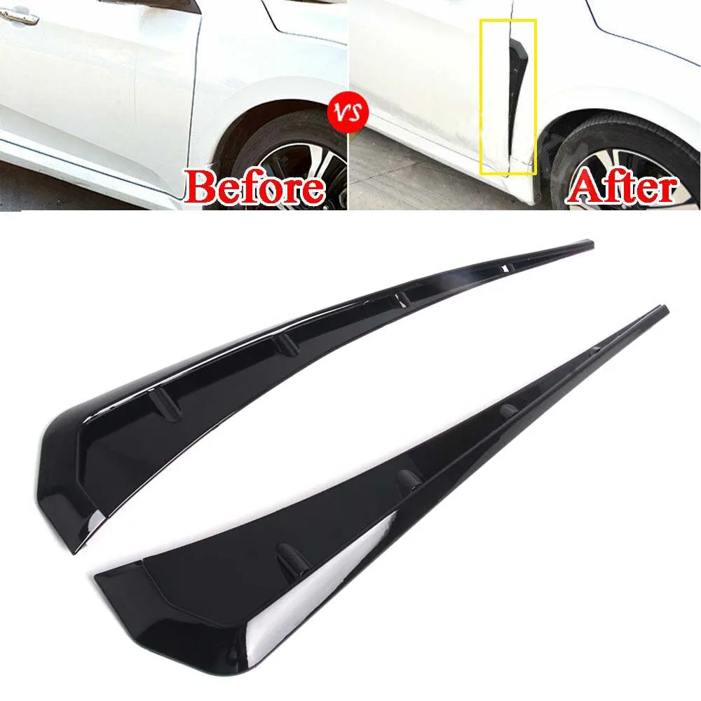 

Car Styling Side Fender Glossy Wing Cover Air Outlet Car door Side Vent Air Flow Fender Outlet Cover Trim Wing for Civic 16-18