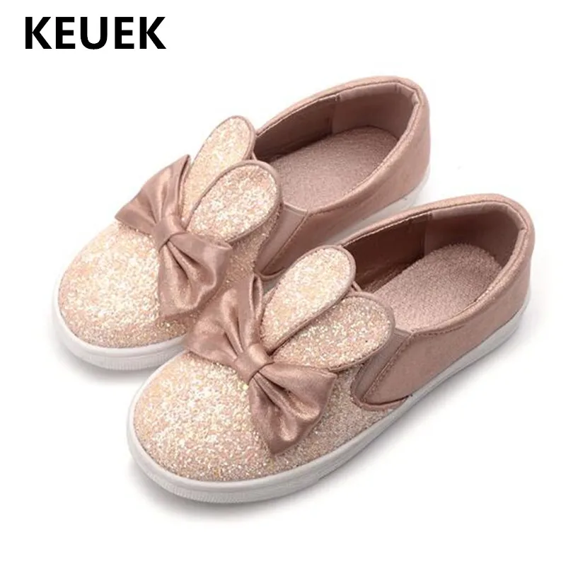 

New Spring/Autumn Leather Shoes Children Kids Loafers Casual Flats Breathable Toddler Student Baby Princess Girls Shoes 041