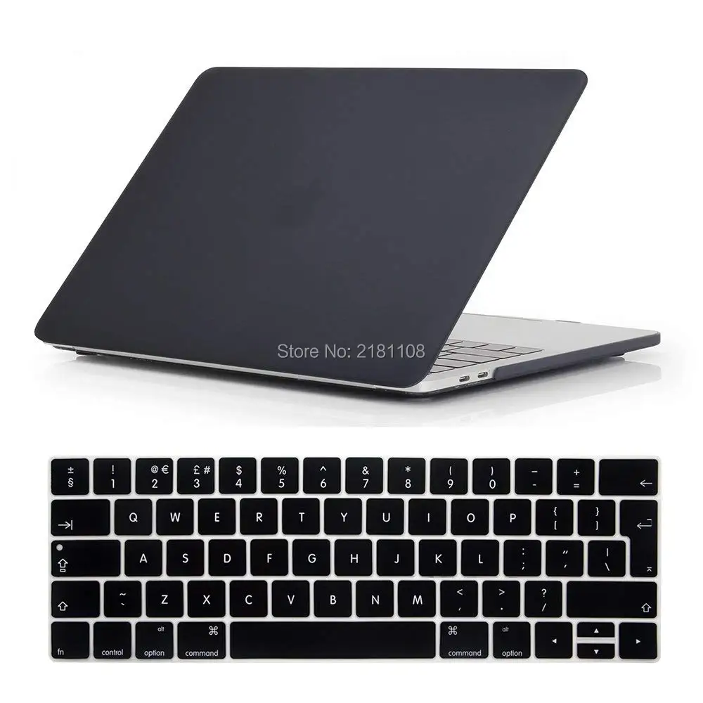 

2 in 1 Soft-Touch Matte Plastic Hard Shell Europe Edition Keyboard Cover for Macbook White 13"A1342 Air Pro 13" 15" A1932 A1706