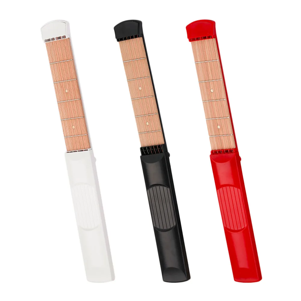 

Portable Pocket Acoustic Guitar Practice Tool Guitar Parts Gadget Chord Trainer 6 String 6 Fret Model for Beginner 2018 New