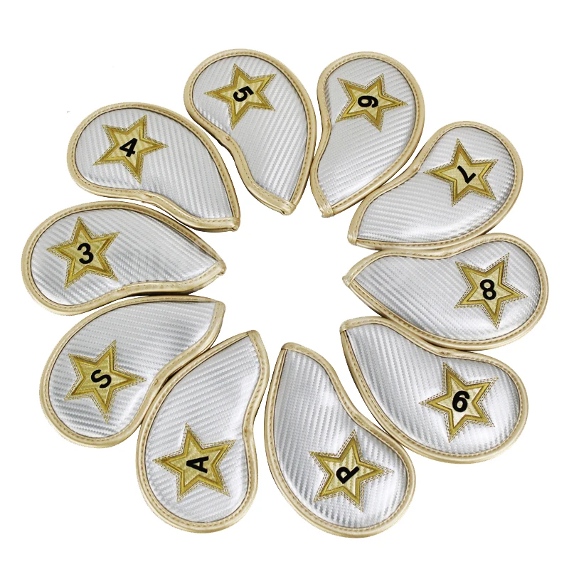 Golf Headcover  A set of 10 Golf Headcover Golf Iron Headcover