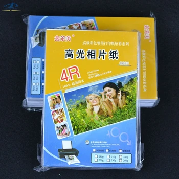 

[HFSECURITY] 100pcs/bag 4R Universal High Glossy Waterproof 4X6 Photo Paper 6 Inch 180g 102*152mm Photo Printer Papers