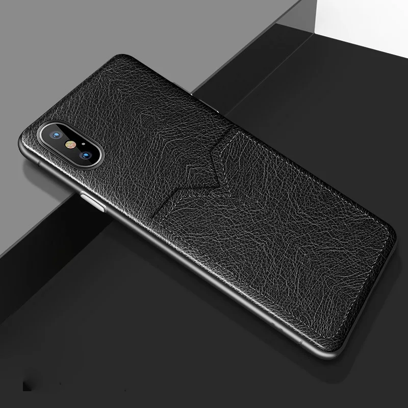 Роскошный кожаный чехол-кошелек для iphone 6 6s 7 8 plus X XR XS MAX с отделением карт |