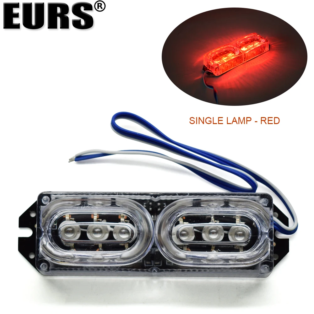 1pcs 12V LED DRL Motorbike Motorcycle Strobe Brake Day Light Car Flash
