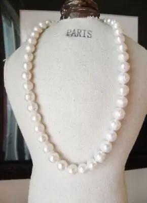 

18" AAA 11-10 MM SOUTH SEA NATURAL White PEARL NECKLACE