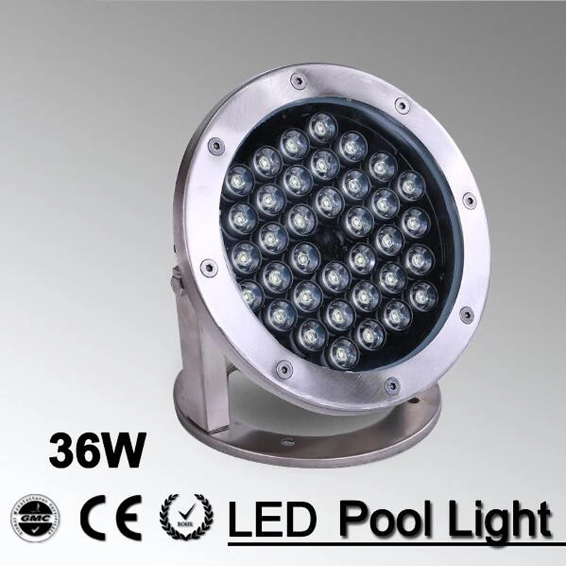 5pcs/lot 36w outdoor light  white/ RGB 12V 24v  LED Swimming Pool Landscape Fountain Lighting pool light led underwater light