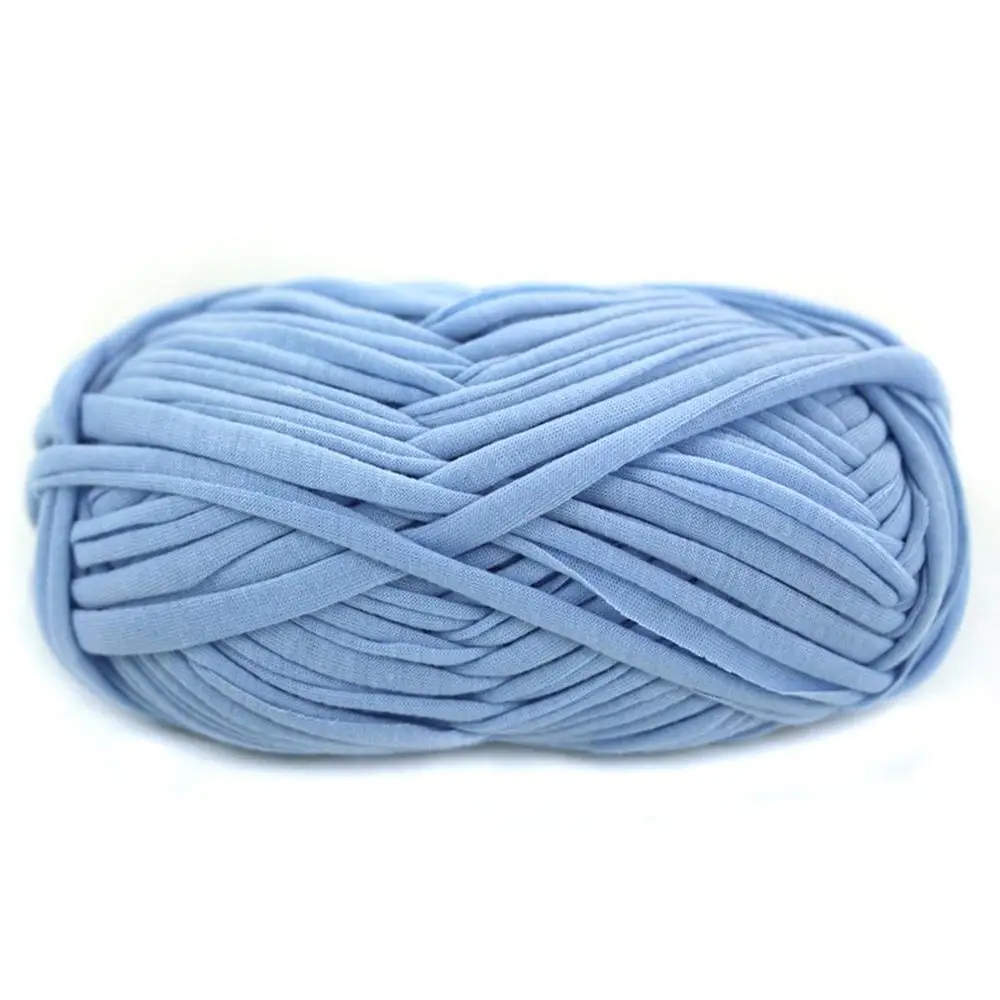 17 видов цветов DIY вязание крючком ткань ковры Yarm хлопок шерсть вязание пункт ручной вязки Толстая вязаная корзина ручной работы игрушки-одеяла - Цвет: Sky Blue