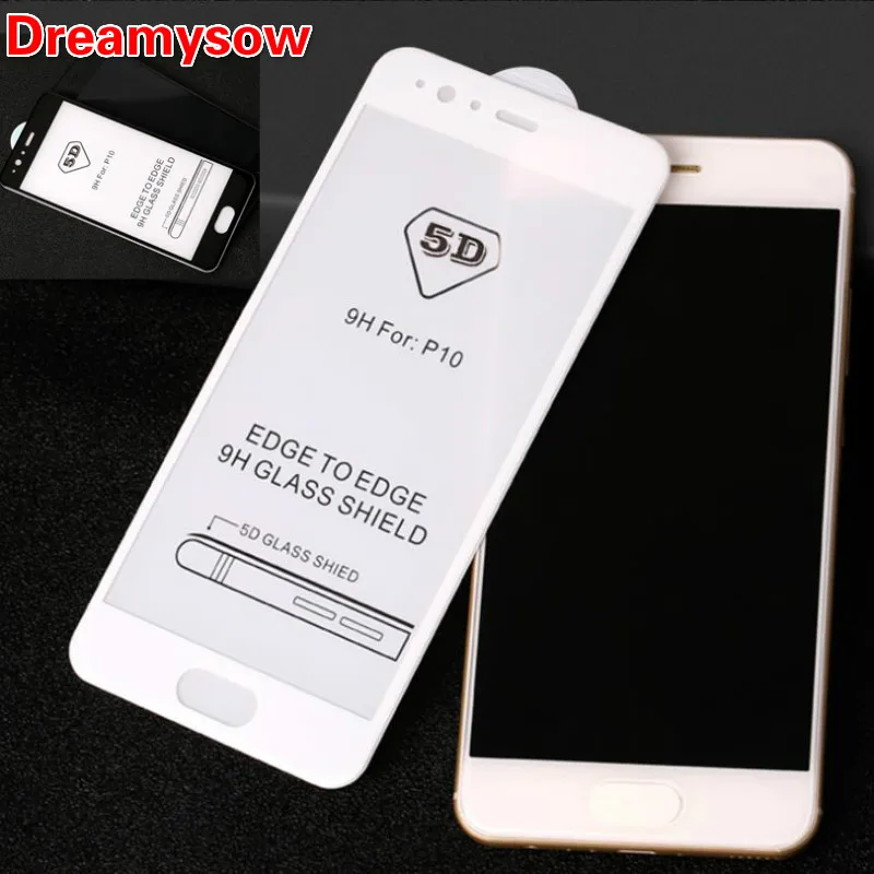 

5D Curved Edge Tempered Glass For Huawei P Smart P20 Mate 10 20 Lite Screen Protector Honor 8C 8X 8 Lite Protective Film Glass