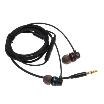 

Wholesale Normal earphones Headsets With MIC Stereo Sport Noise Isolating 3.5mm In-Ear Wired Earphone For Smartphones 500pcs