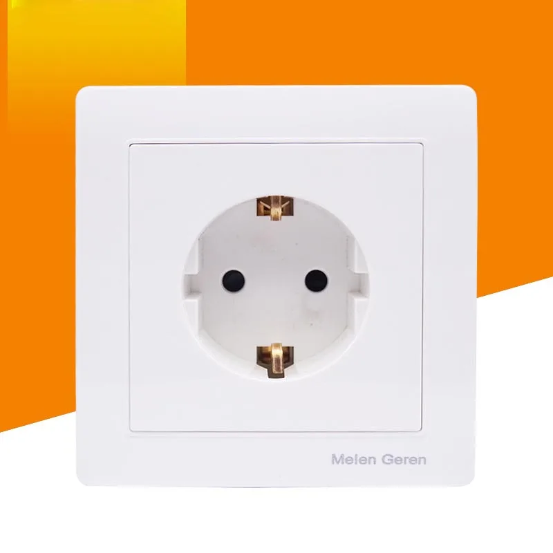 

16A EU wall socket panel European standard concealed type 86 wall switch socket