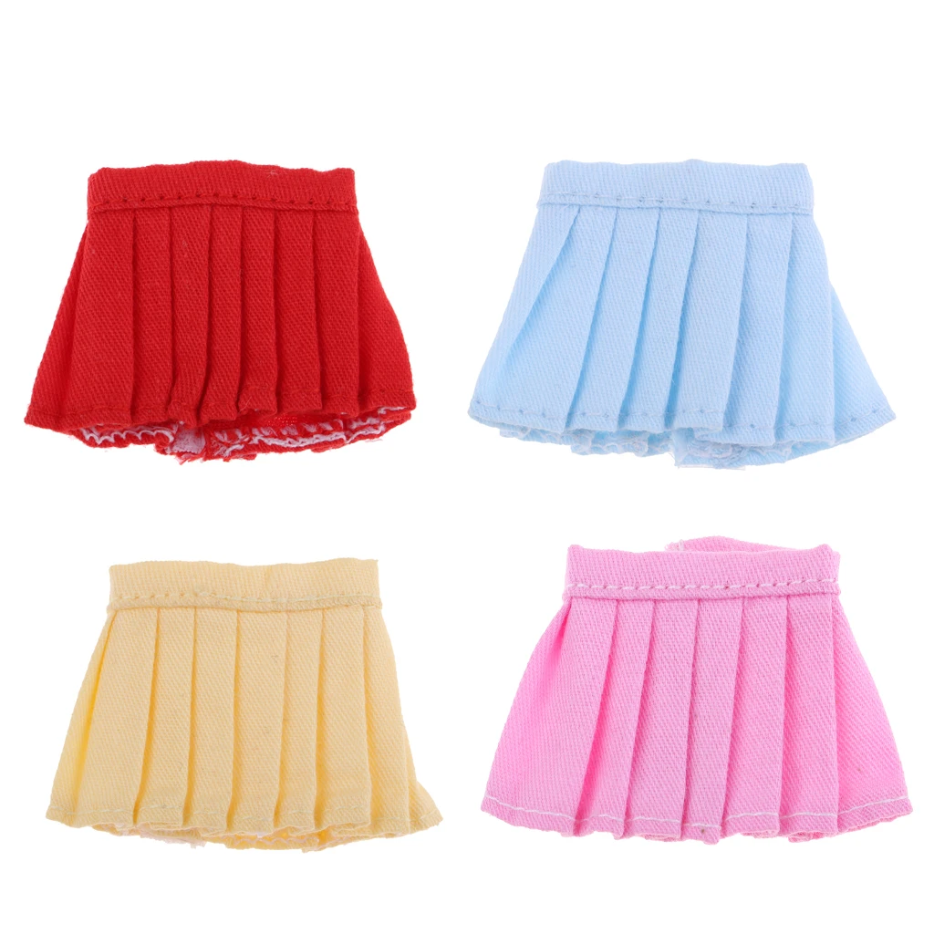 Cute Summer Pleated Mini Skirt Fits for 11cm OB11 Dolls Clothing Accessory