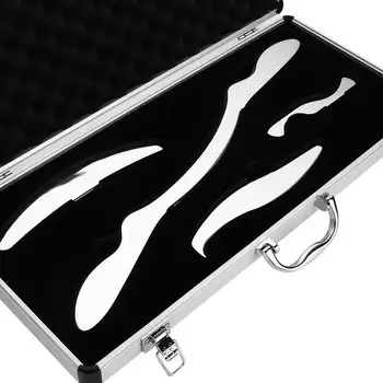 

Medical Muscles Massager Relaxation Gua Sha Stainless Steel Soft Tissue Physical Therapy Reduce Body Pain Scraping Tool 4pcs/set