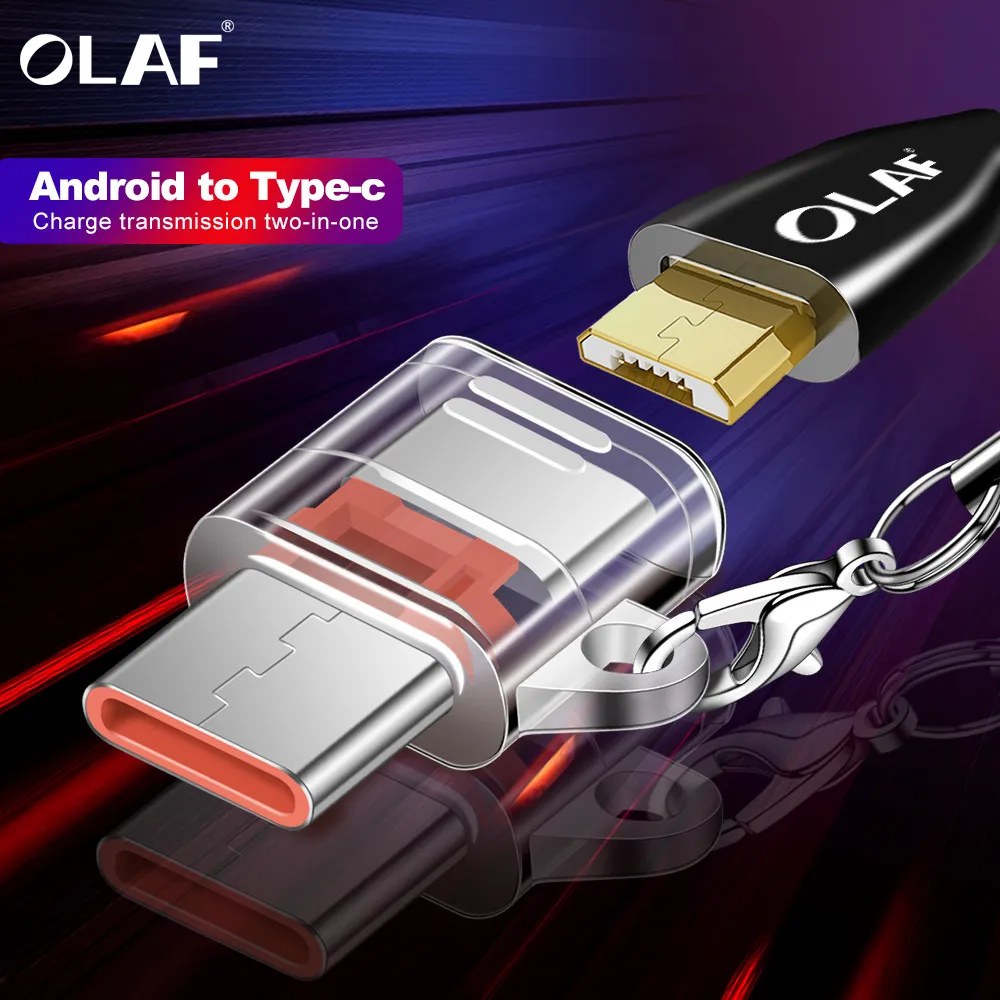 

OLAF Mini Adapter Micro USB Female to USB C Male Data Sync Type C Charger For Samsung S10 HTC Xiaomi LG USB Type C OTG Adapter