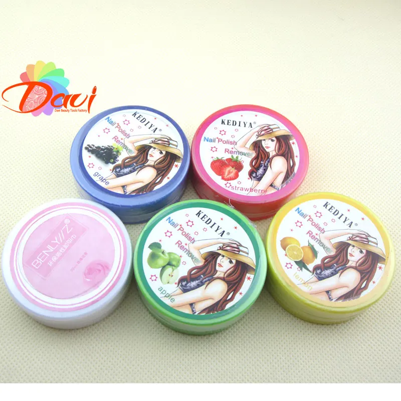

5pcs/lot Non-Toxic Nail Polish Remover Pads Fruit Polish Remover Cotton Nail Clean Wipes 32pads/pc