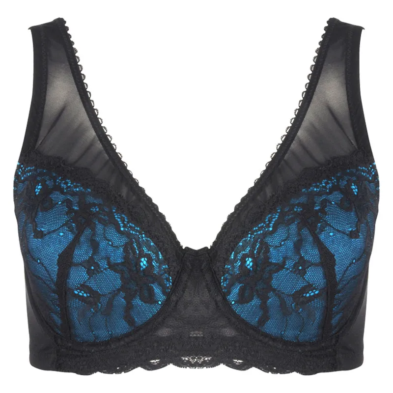 

Plus Size Full Cotton Cup Thin Big Bras Push Up Adjustable Vest Bras 75/80/85/90/95/100/105/110 B C D 7Colors Free Shipping