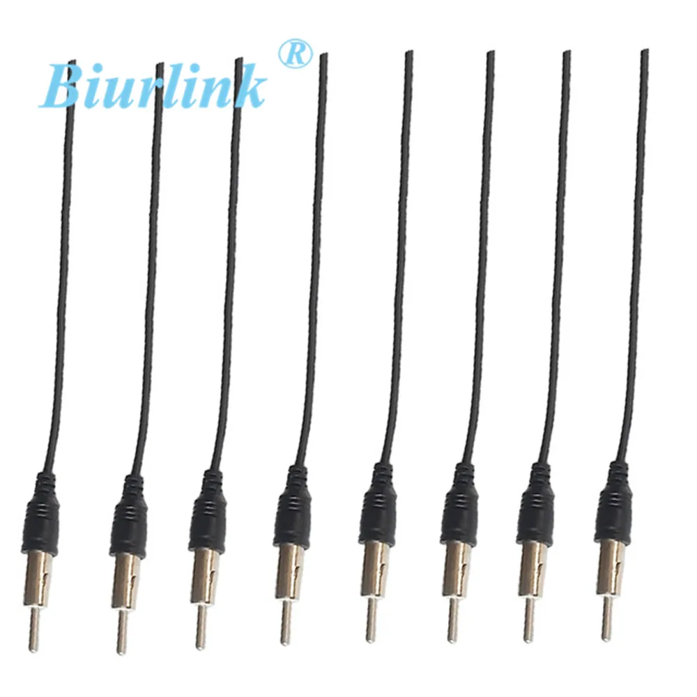 Biurlink 10Pcs Universal Car Radio Male Antenna Adapter Wire Cable