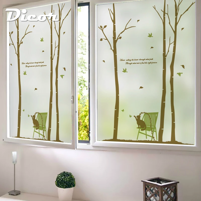 

Free Custom Stained Static Cling Window Film Frosted Opaque Privacy Decor Glass Sticker Digital print BLT19 Korean Minor