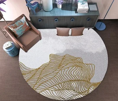 Скандинавские мраморные узорные коврики модный дизайн ковер для гостиной коврик под дверь спальни на заказ весна лето 6 мм роскошные круглые 3D ковры