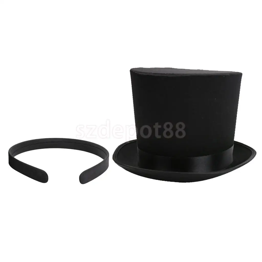 Ободок-Вуалетка Mini Top Hat с черной лентой