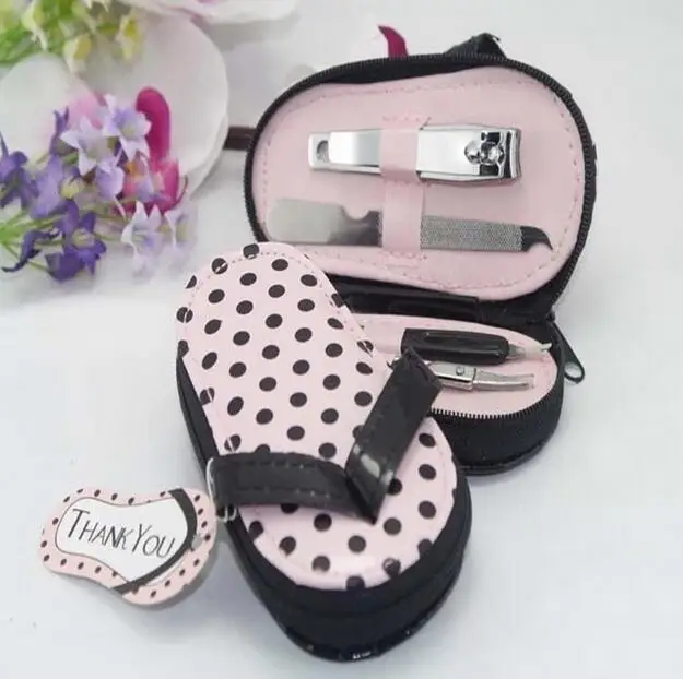 Wedding Nail Clipper souvenirs favor flip flop manicure pedicure set