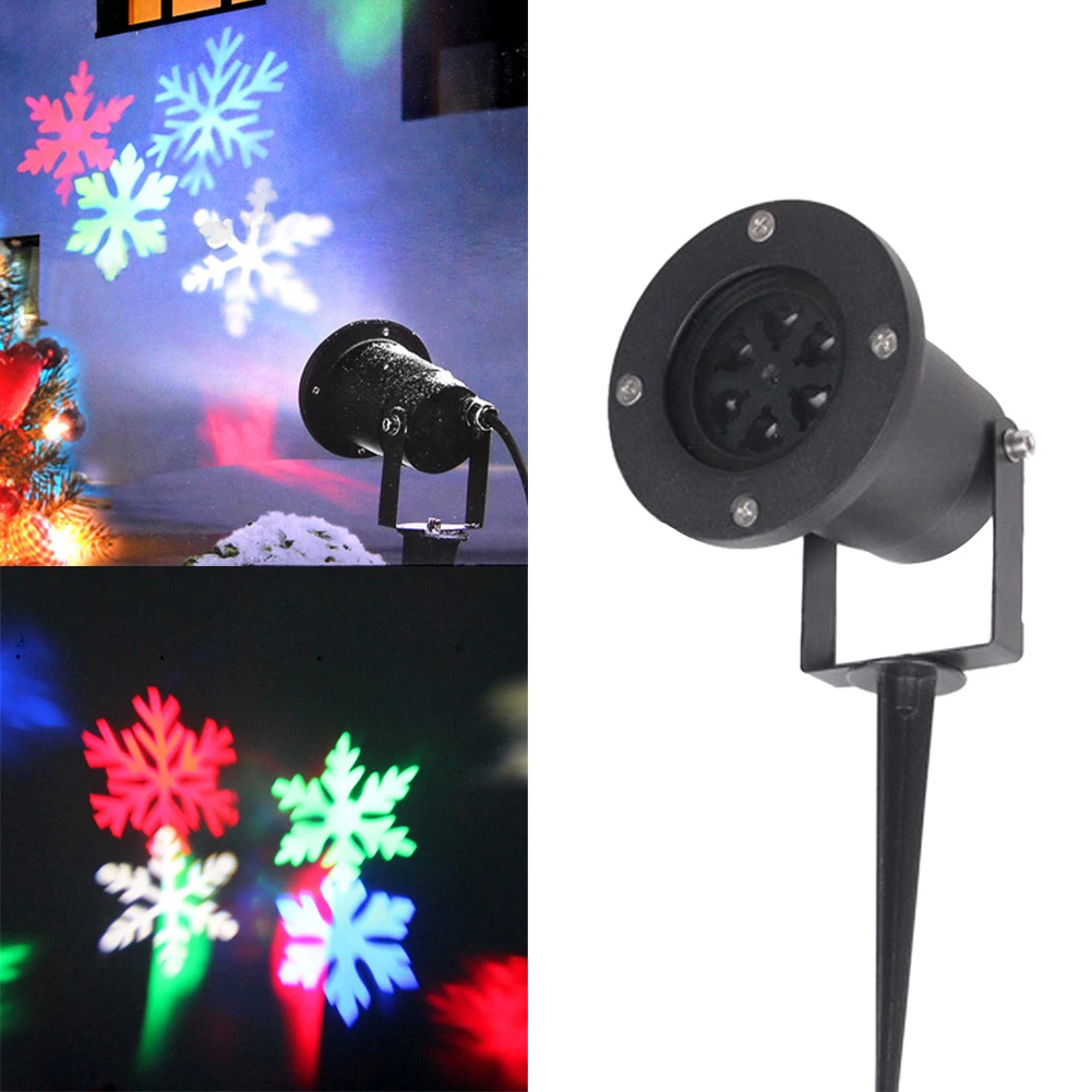 Beste Sneeuw Laser Projector Lampen Sneeuwvlok LED Stage Light Outdoor Verlichting Waterdichte IP65 Christmas Party Landschap Tuin Gazon Lamp