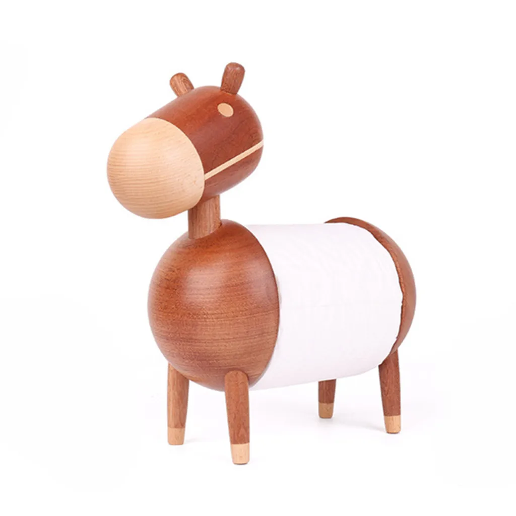 

New Creative Lovely Scorpion Pattern Paper Towel Box Home Solid Wood Kitchen Paper Towel Holders Toilet Paper Roll Holder Case