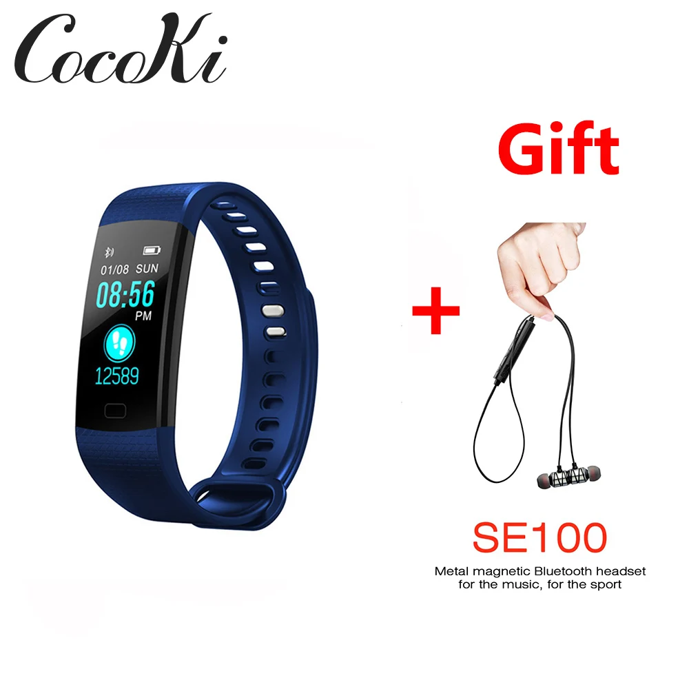 

New Bluetooth Smart Bracelet Heart Rate activity fitness tracker Blood Pressure Sports Band Electronic Wristband For Women Men