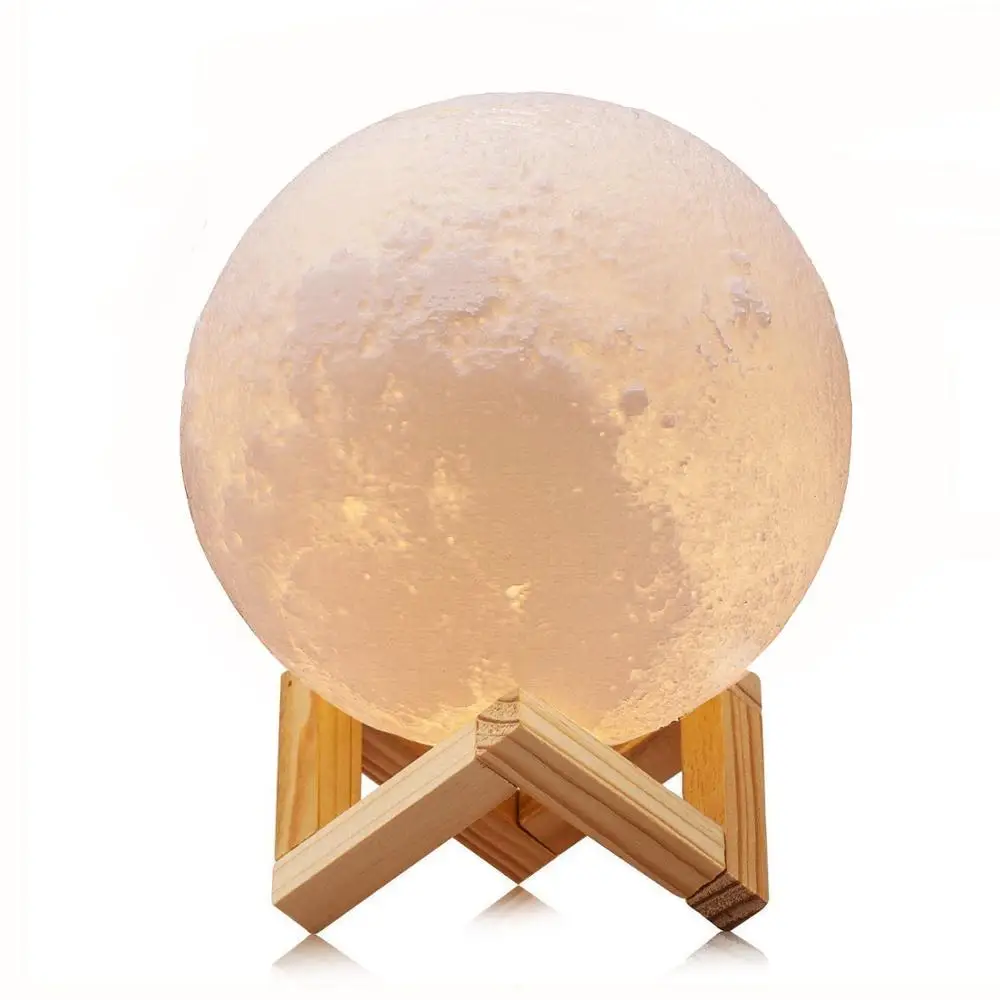 5.9" Luna Moon Lamp Night Light Rechargeable 3D Print Moon