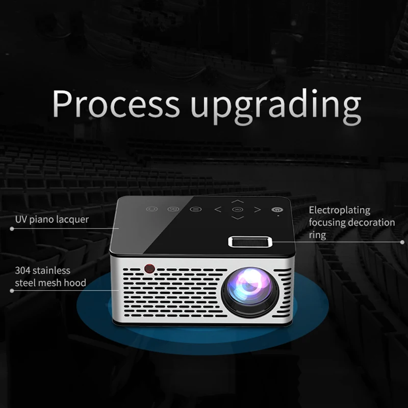 T200 мини портативный проектор для дома и жизни HD детский домашний кинотеатр проектор для ноутбука проектор с дистанционным управлением