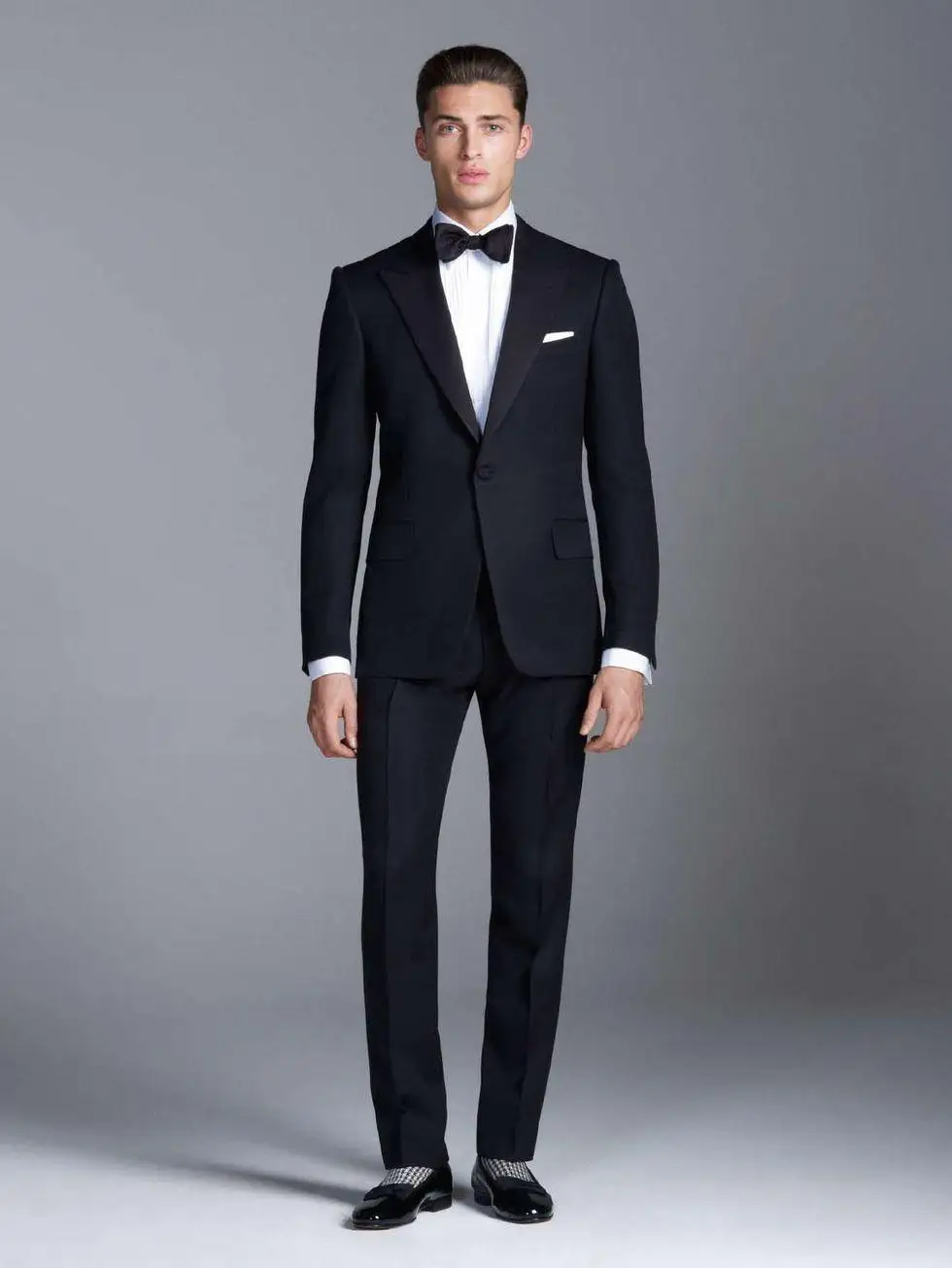 mens slim black suit
