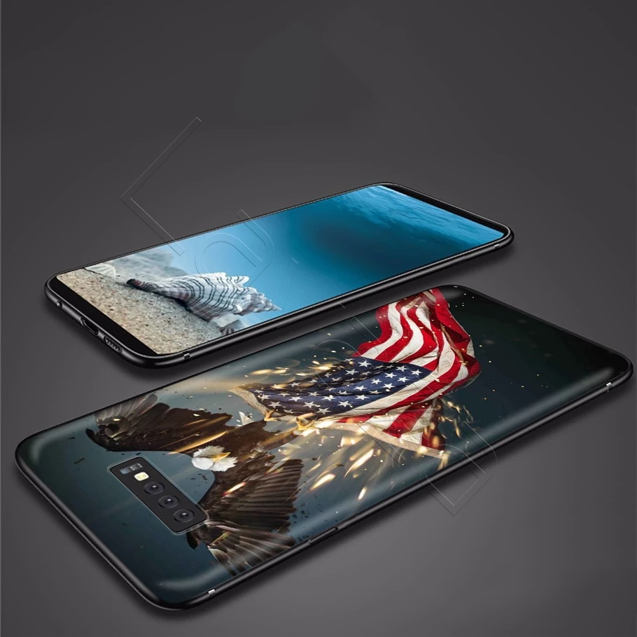 Американский орел флаг США чехол для Samsung Galaxy J6 A9 A8 A7 A70 A6 A5 A50 A40 A30 A3 A10 A51 A71 A81 A91