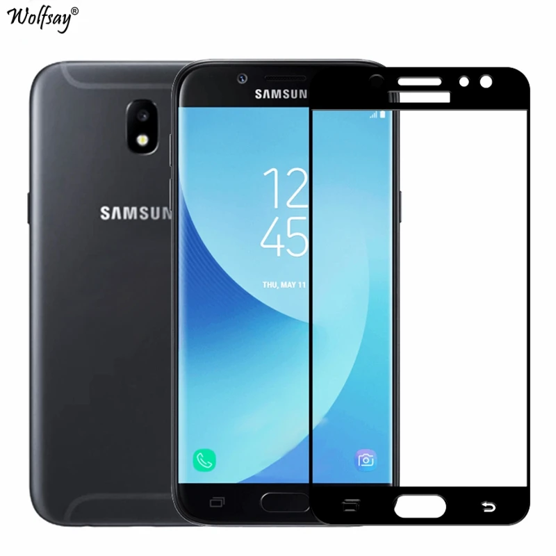 Wolfsay 1 шт. защита для экрана Samsung Galaxy J7 2017 J730F закаленное стекло защитная пленка