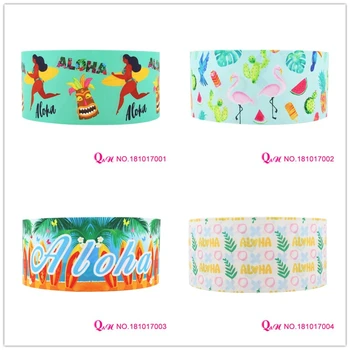 

Q&N ribbon 16mm 22mm 25mm 38mm 50mm 75mm Aloha grosgrain/FOE ribbon webbing 50yards/roll for headband
