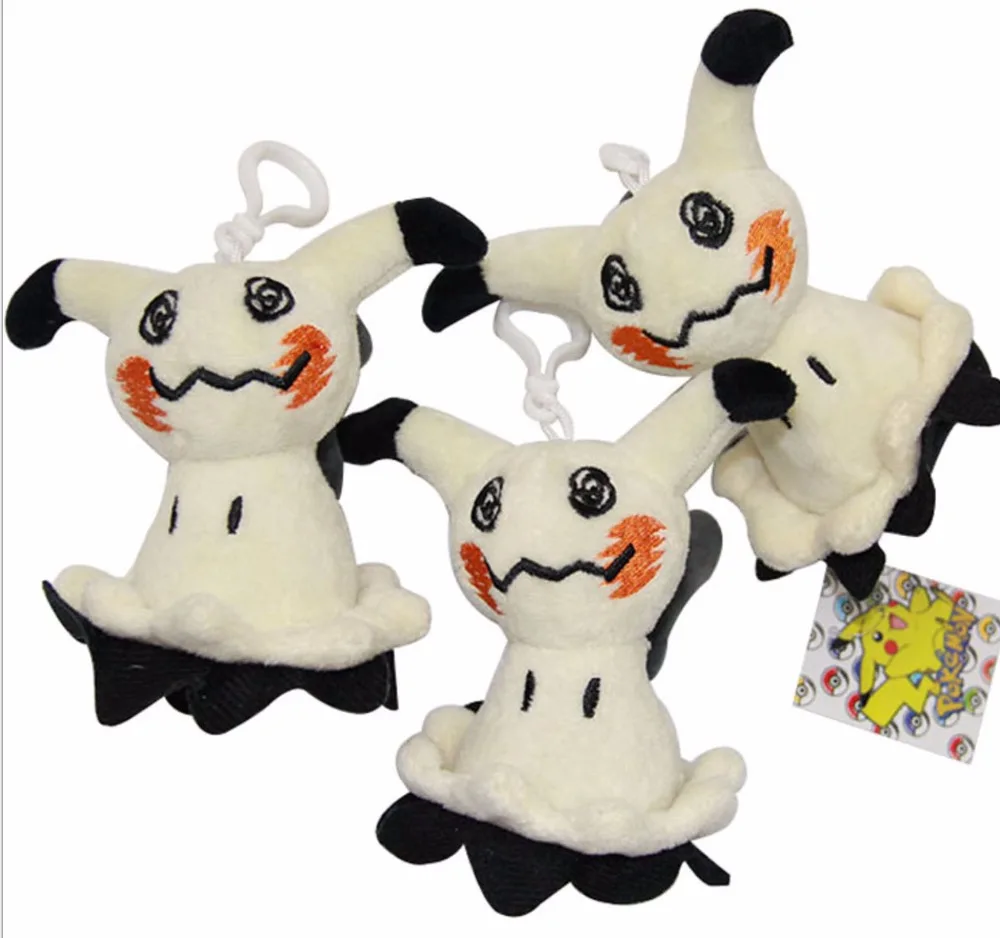 10 шт./партия, аниме Sun& Moon Mimikyu пикачус Плюшевые 10 см игрушки мягкие куклы keychian кулон детский подарок