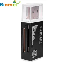 Красивый подарок черный все в 1 Мульти устройство чтения карт памяти для картридер 2 микро-sd TF M2 MMC USB 2,0 Прямая Feb26