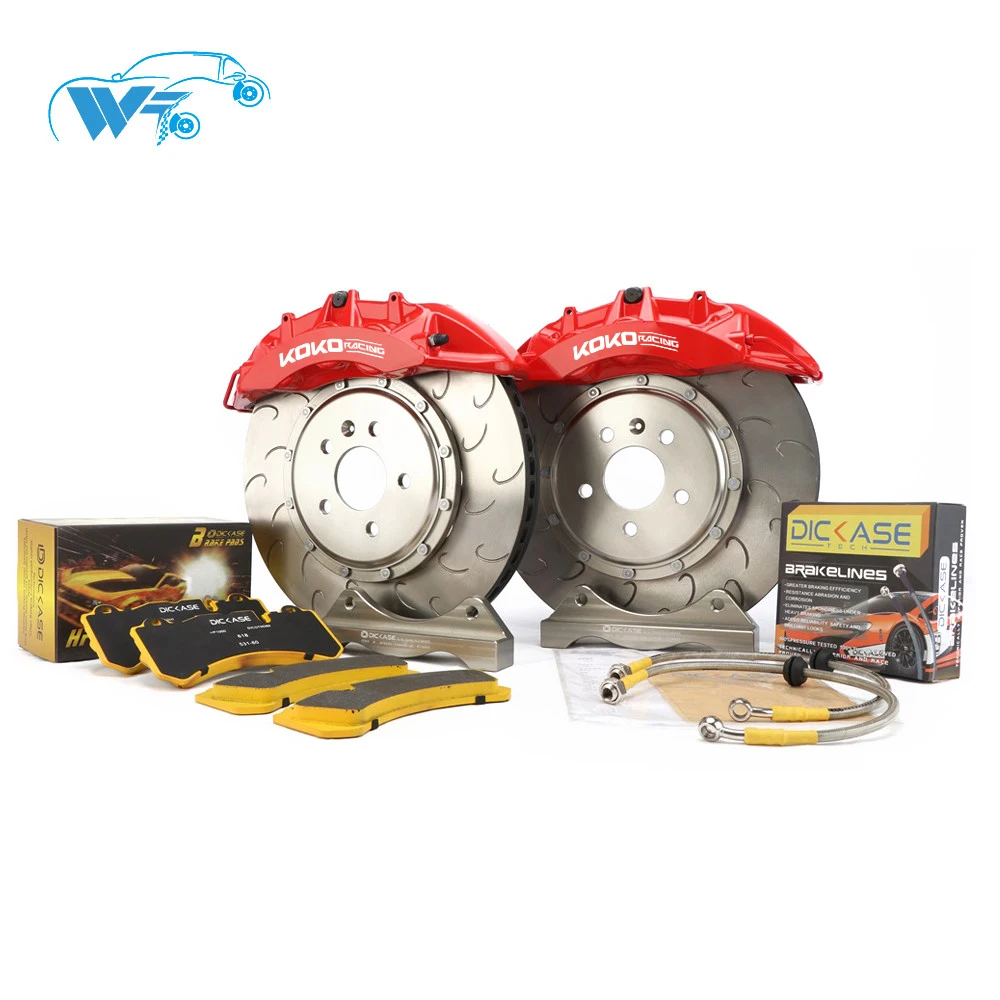 KOKO RACING using car brake set V6 big 6 pot brake caliper racing cars brake disc 355*32mm disc for racing using for golf xy