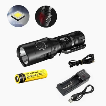 

Nitecore MH20GT Flaslhight XP-L HI V3 LED 1000 Lumens USB Rechargeable EDC Torch with NL186 18650 2600mah upgrade Nitecore MH20