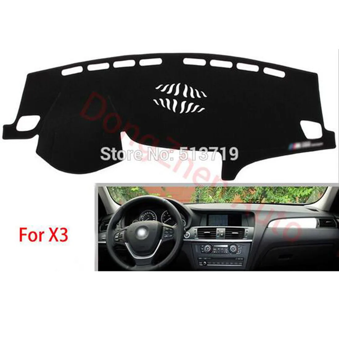 

Dongzhen Auto Car Styling For BMW X3 Right Hand Drive Car Dashboard Avoid Light Pad Instrument Platform Desk Cover Mat Carpet