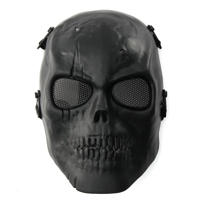 CQC Военная армейская тактическая Страйкбол Череп Скелет полная защитная маска черный CS Охота Пейнтбол Хэллоуин вечерние вечеринка маска