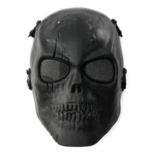 CQC militar ejército táctico Airsoft calavera esqueleto protección completa negro CS caza Paintball Halloween fiesta máscara facial