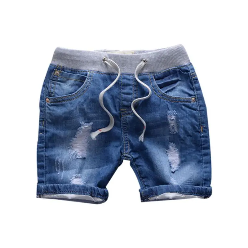 2018 Summer Infant Ripped Jeans Shorts For Boy Cool Style Denim Boy's Panties Jeans Shorts For Children Denim Shorts 2-7Y