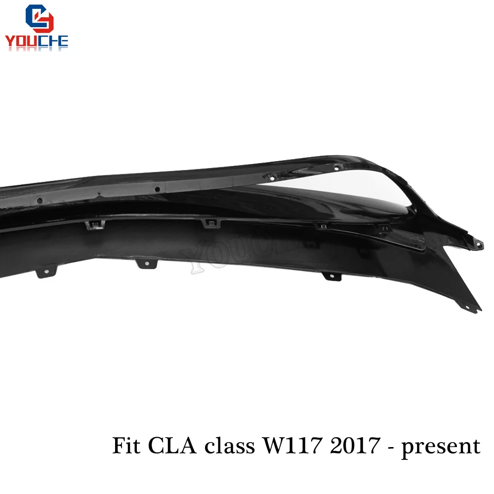 W117 Facelift Front Bumper Lip with Splitters Canards for Mercedes CLA Class C117 CLA180 CLA200 CLA250 CLA45 AMG