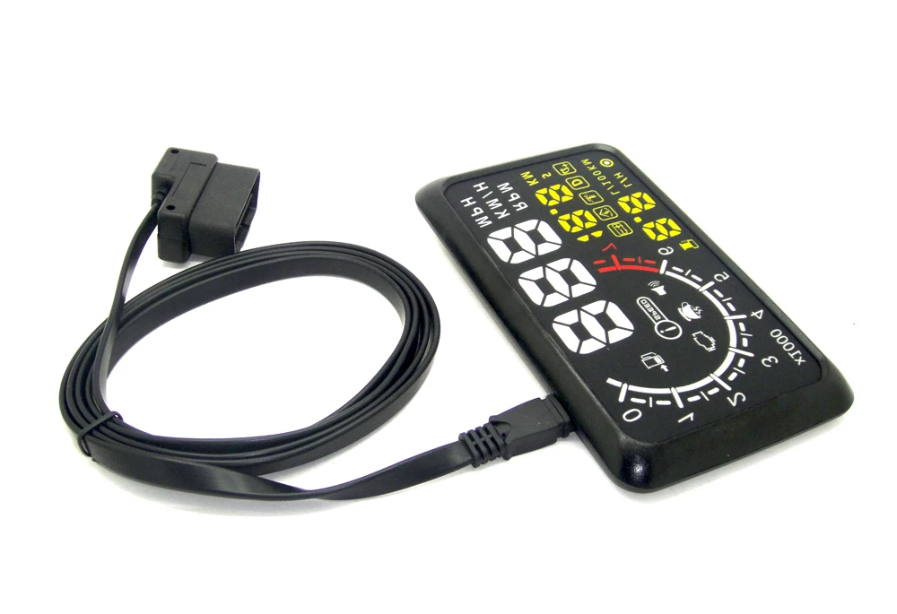 Бренд Activesafety универсальный автомобильный HUD ЖК дисплей 5 дюйма OBD ii Стайлинг