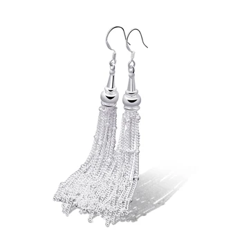 

Creative silver jewelry earrings female models 925 sterling silver broom pendant design solid silver not allergic ladies jewelry