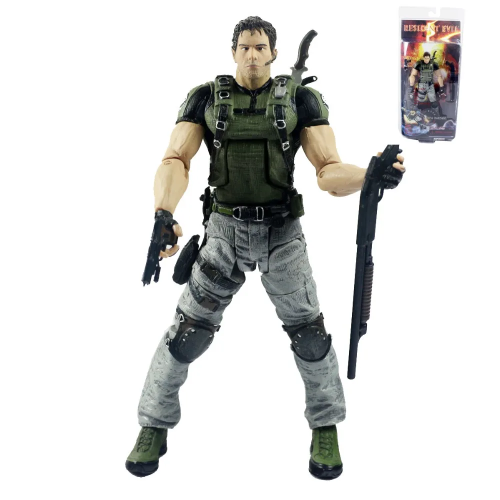 Hot Resident Evil Chris Redfield 18cm/7" Action Figure ...