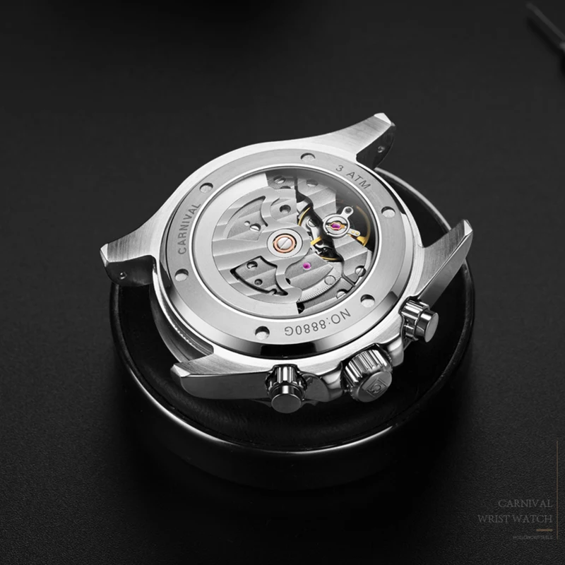 Tourbillon механические часы для мужчин Топ люксовый бренд карнавал спортивные